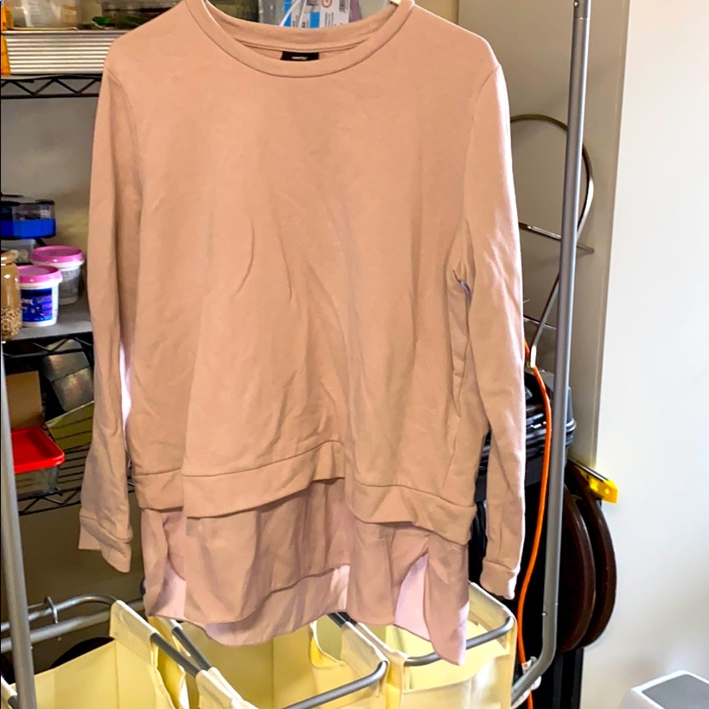 XXL Mossimo Lavender Sweatshirt w/Drop-Hem Effect